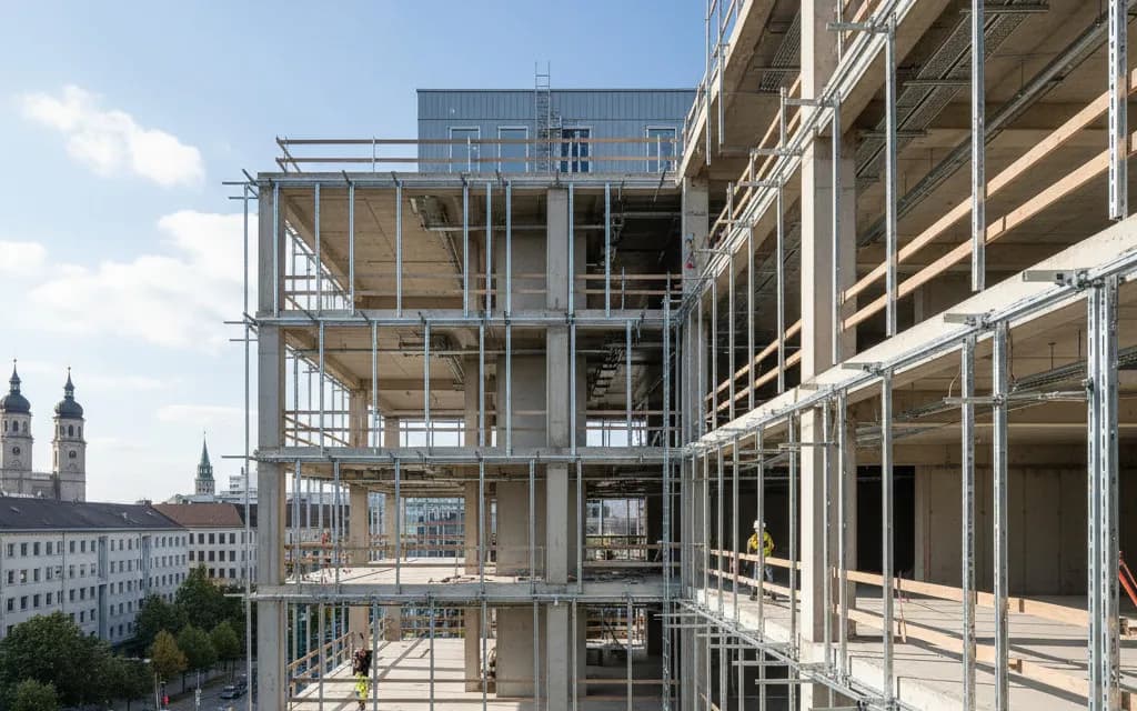 Čelična konstrukcija — višekatni — Augsburg, Njemačka